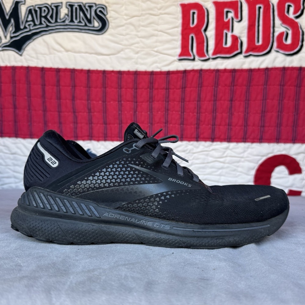 Size 11 - Brooks Adrenaline GTS 22 Men Shoes Sneakers Black Ebony 1103661D020‎ - Picture 3 of 11